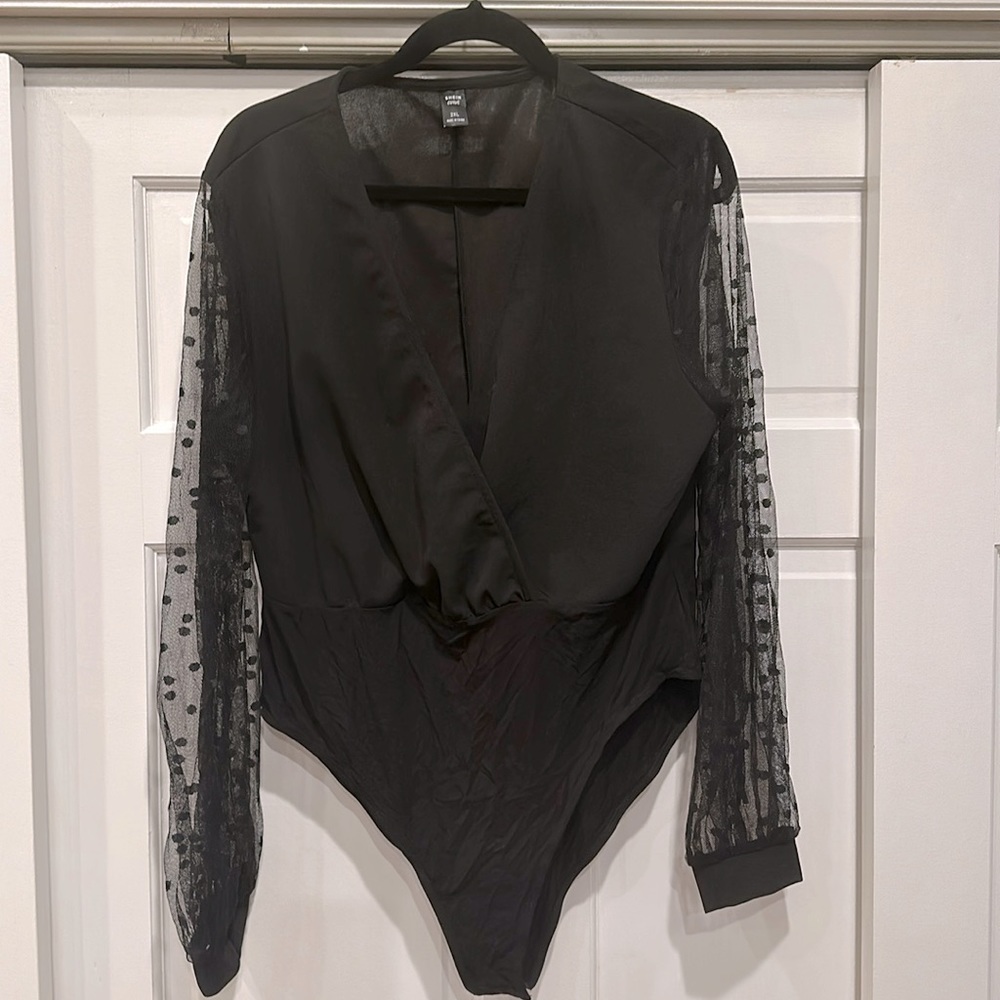 SHEIN Curve black bodysuit